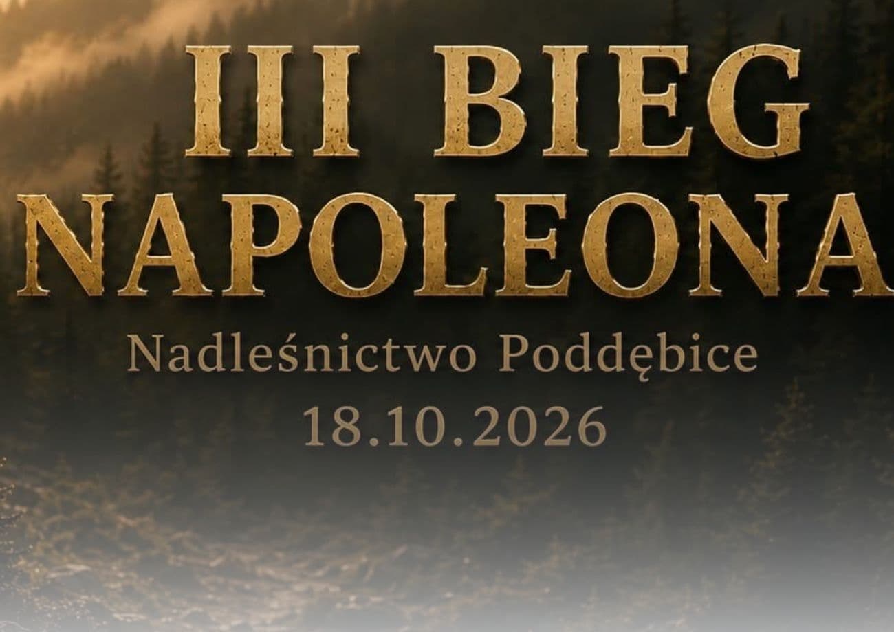 Plakat III Biegu Napoleona 2026 w Rodrysinie