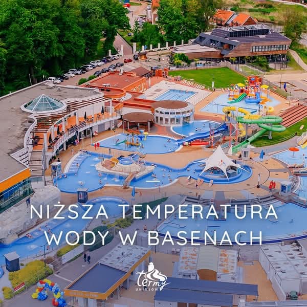 Termy Uniejów – komunikat o niższej temperaturze wody w basenach
