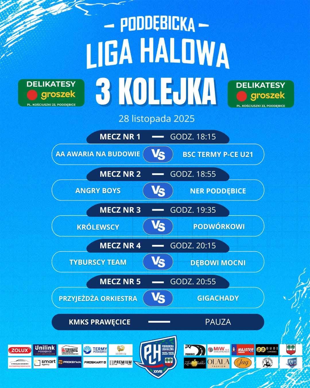 3. kolejka PLH — PLH 2025/2026