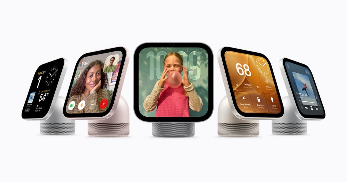 Urządzenia Apple HomeView w różnych kolorach