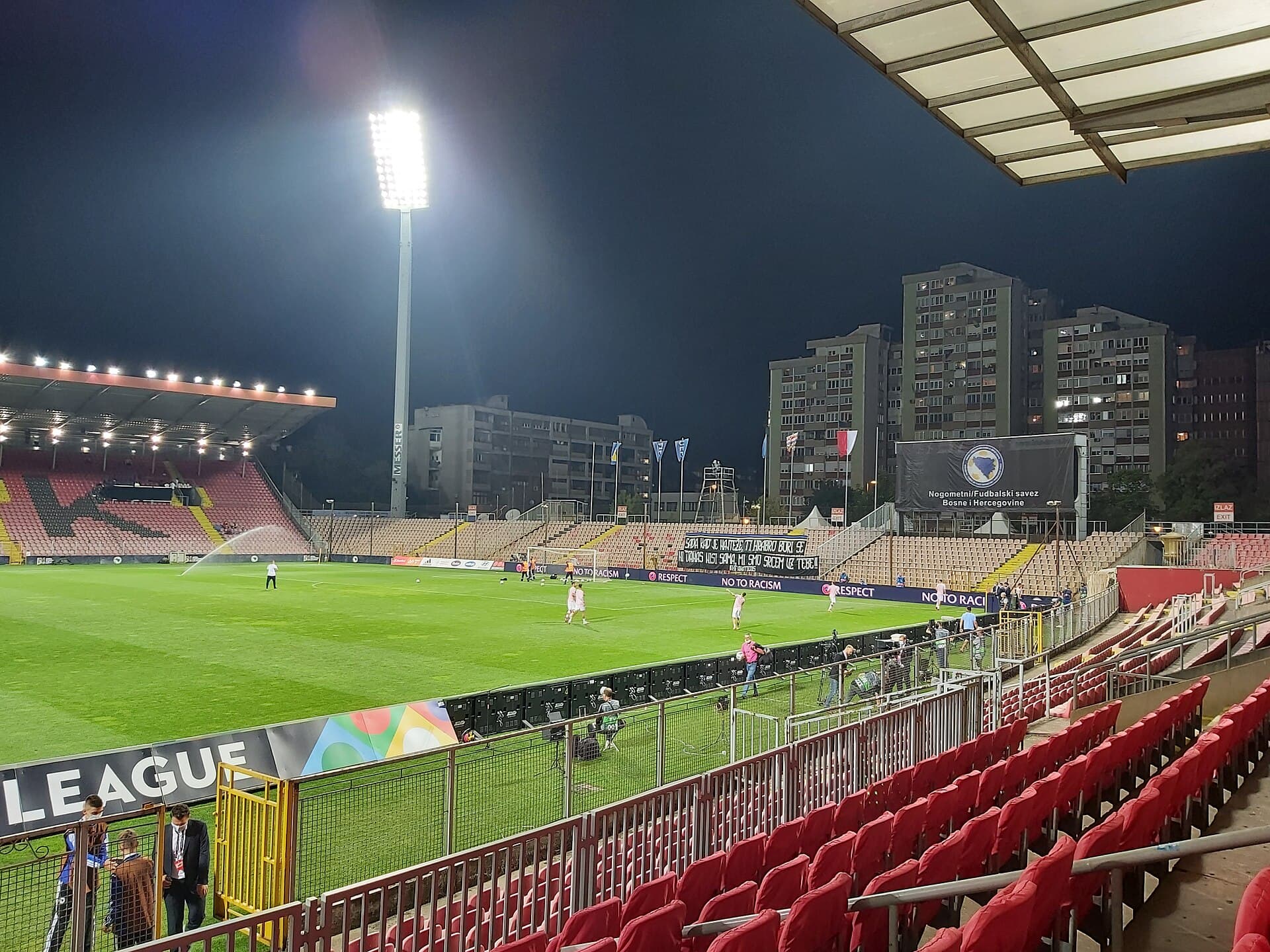 Stadion Bilino Polje w Zenicy przed meczem Ligi Narodów Bośnia i Hercegowina – Polska